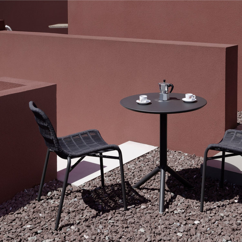 TIAH DINING CHAIR | OUTDOORS | BLACK GREY - Green Design Gallery