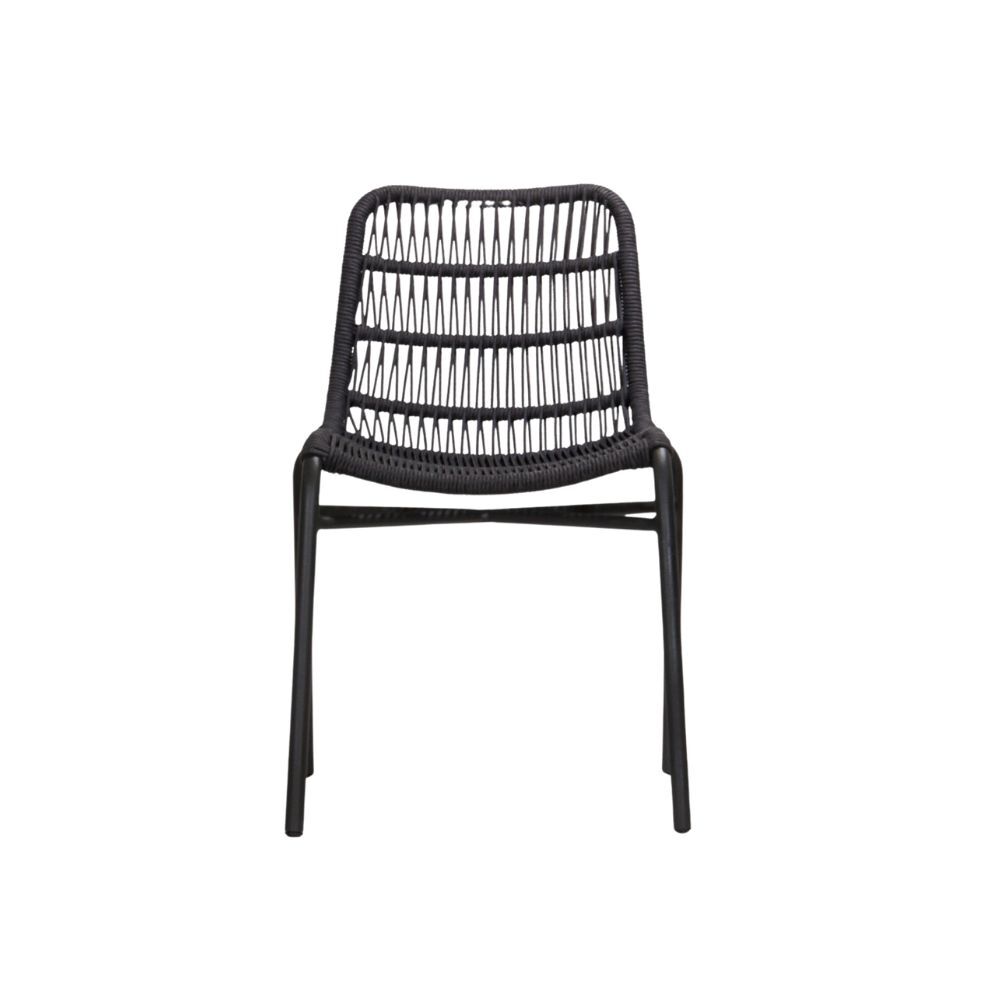 TIAH DINING CHAIR | OUTDOORS | BLACK GREY - Green Design Gallery