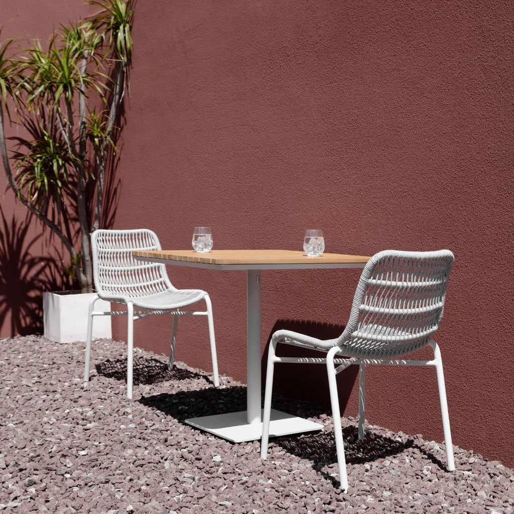 TIAH DINING CHAIR | OUTDOORS | SILVER WHITE - Green Design Gallery