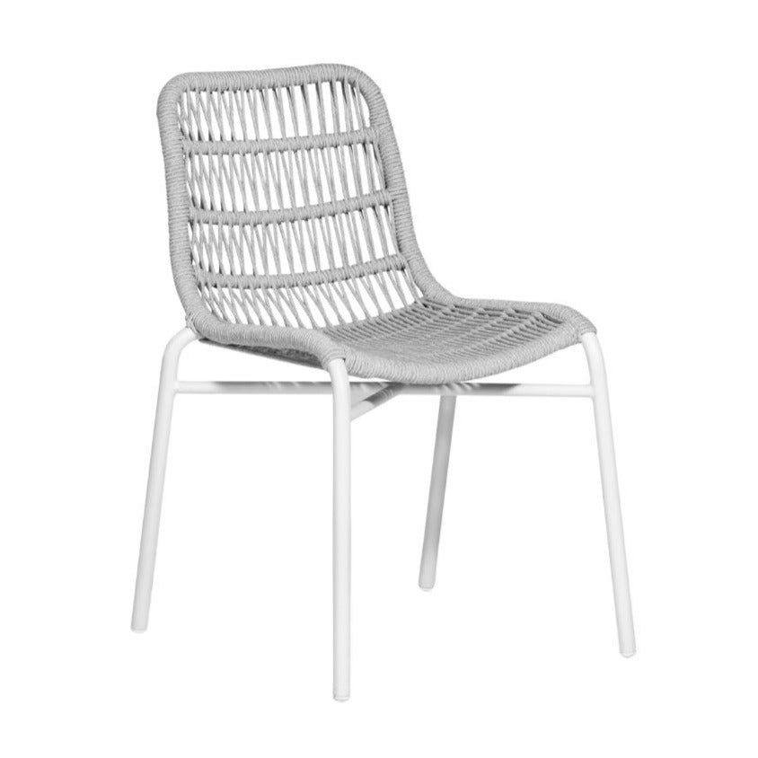TIAH DINING CHAIR | OUTDOORS | SILVER WHITE - Green Design Gallery