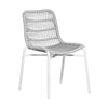 TIAH DINING CHAIR | OUTDOORS | SILVER WHITE - Green Design Gallery