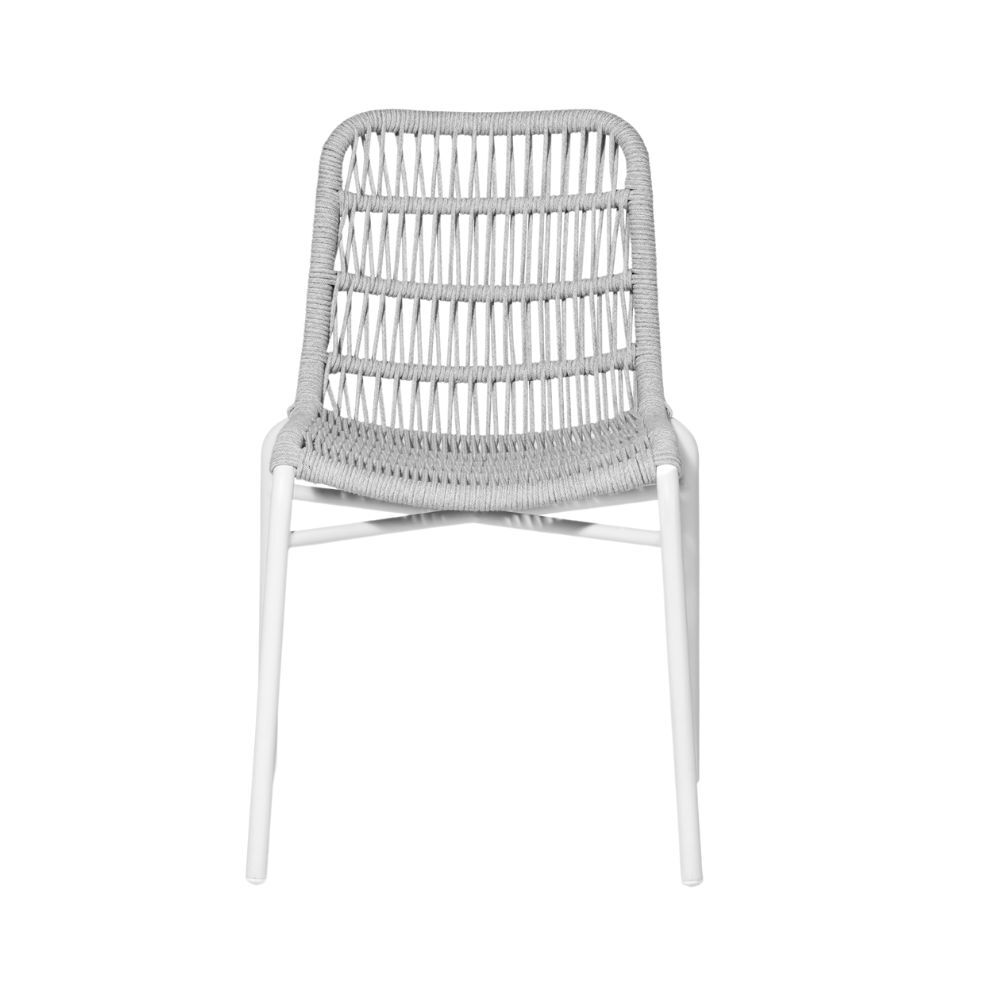 TIAH DINING CHAIR | OUTDOORS | SILVER WHITE - Green Design Gallery