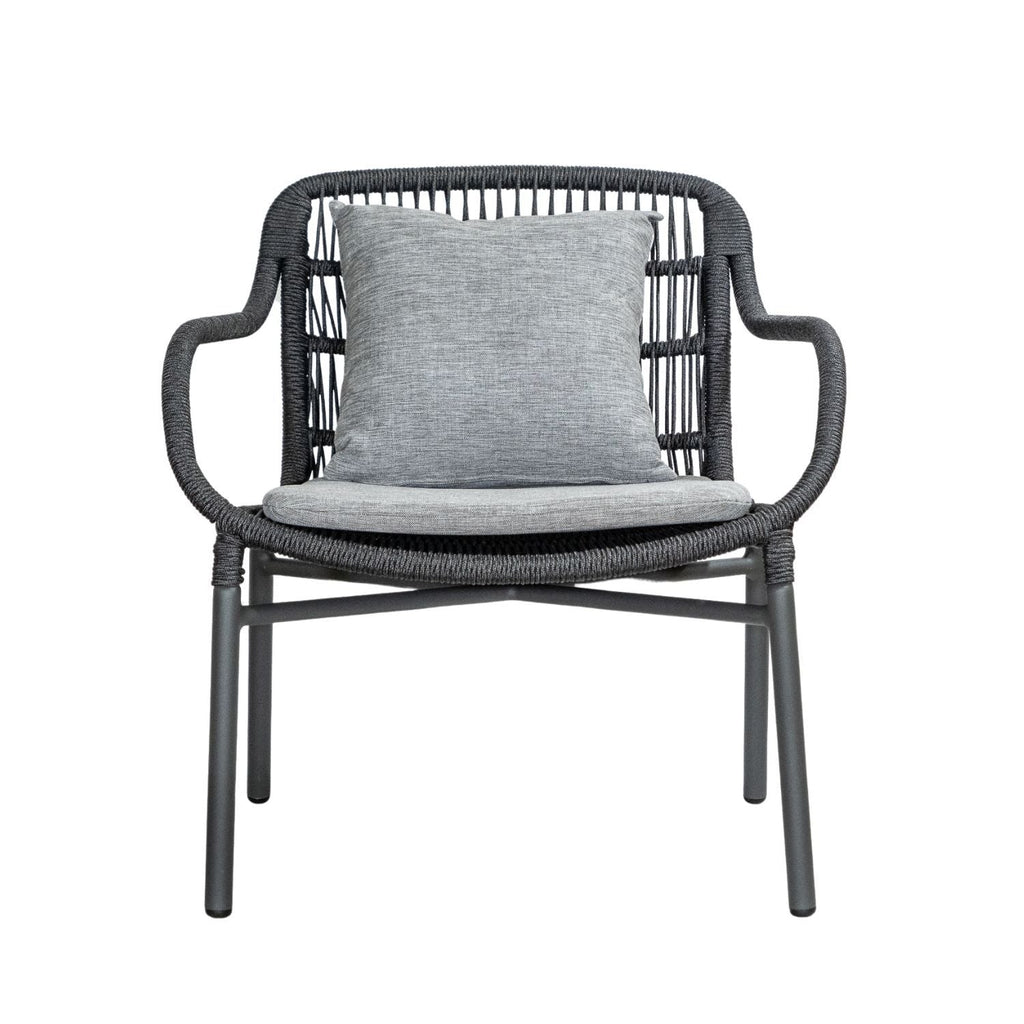 TIAH LOUNGE CHAIR | OUTDOORS | BLACK + ANTHRACITE - Green Design Gallery