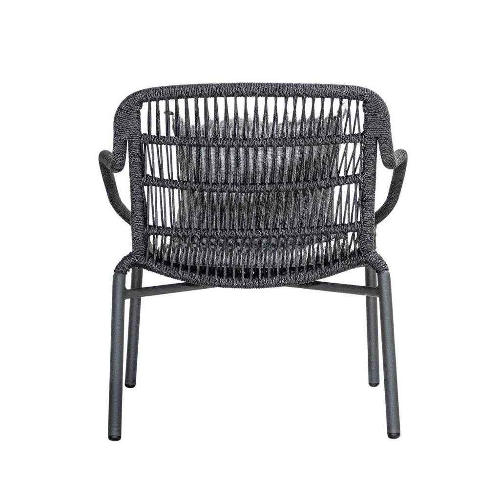 TIAH LOUNGE CHAIR | OUTDOORS | BLACK + ANTHRACITE - Green Design Gallery