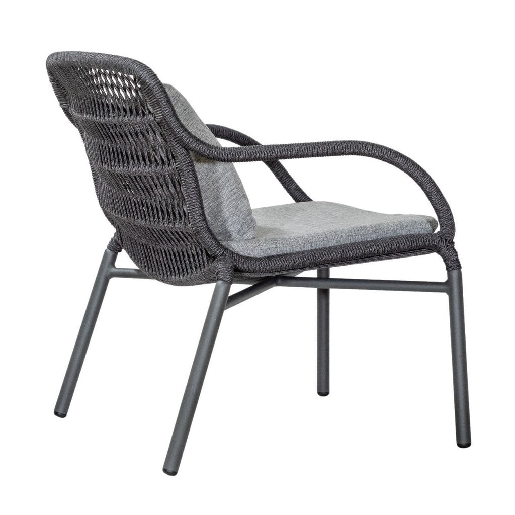 TIAH LOUNGE CHAIR | OUTDOORS | BLACK + ANTHRACITE - Green Design Gallery