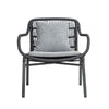 TIAH LOUNGE CHAIR | OUTDOORS | BLACK + ANTHRACITE - Green Design Gallery