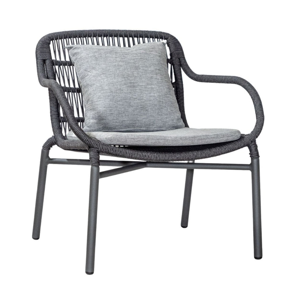 TIAH LOUNGE CHAIR | OUTDOORS | BLACK + ANTHRACITE - Green Design Gallery