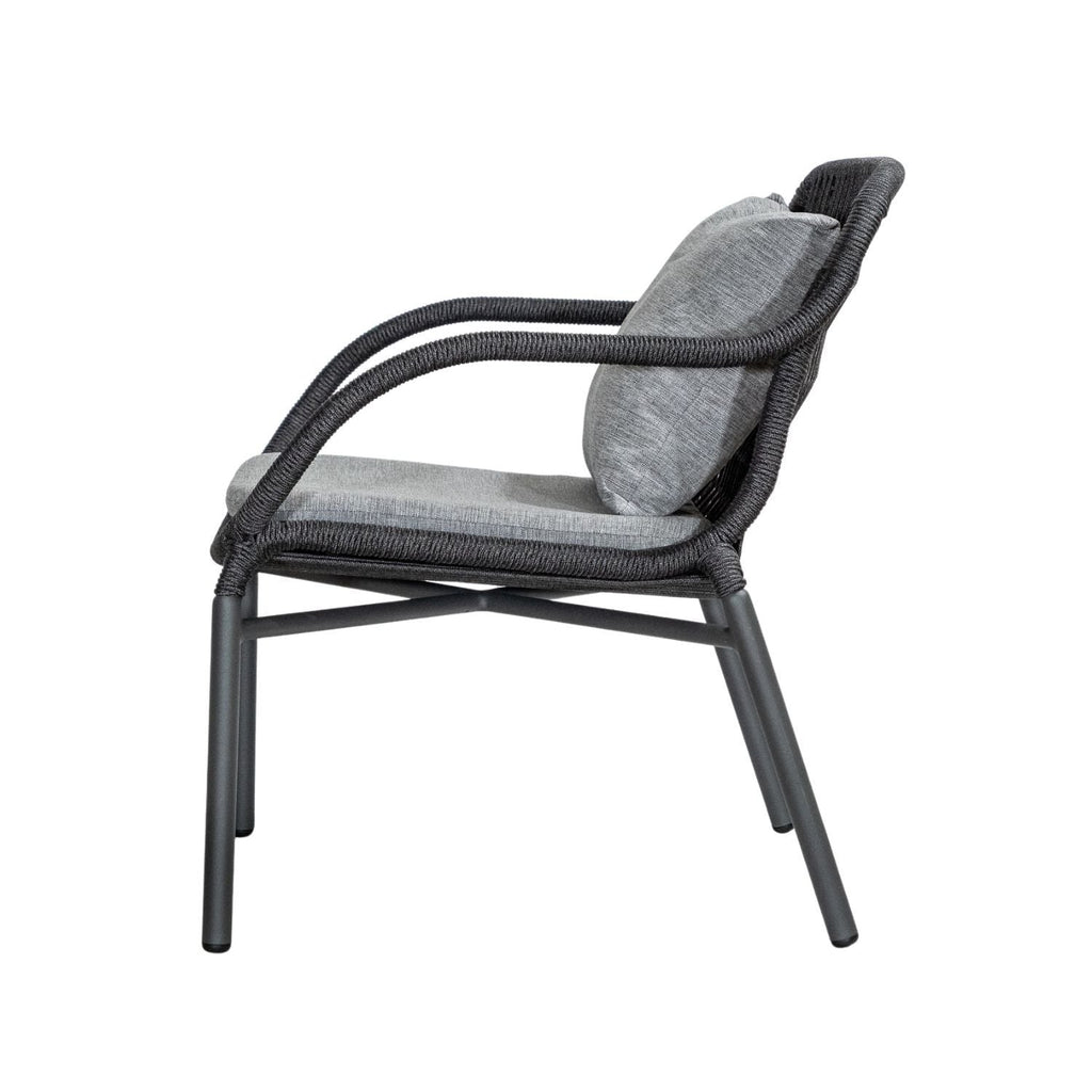 TIAH LOUNGE CHAIR | OUTDOORS | BLACK + ANTHRACITE - Green Design Gallery