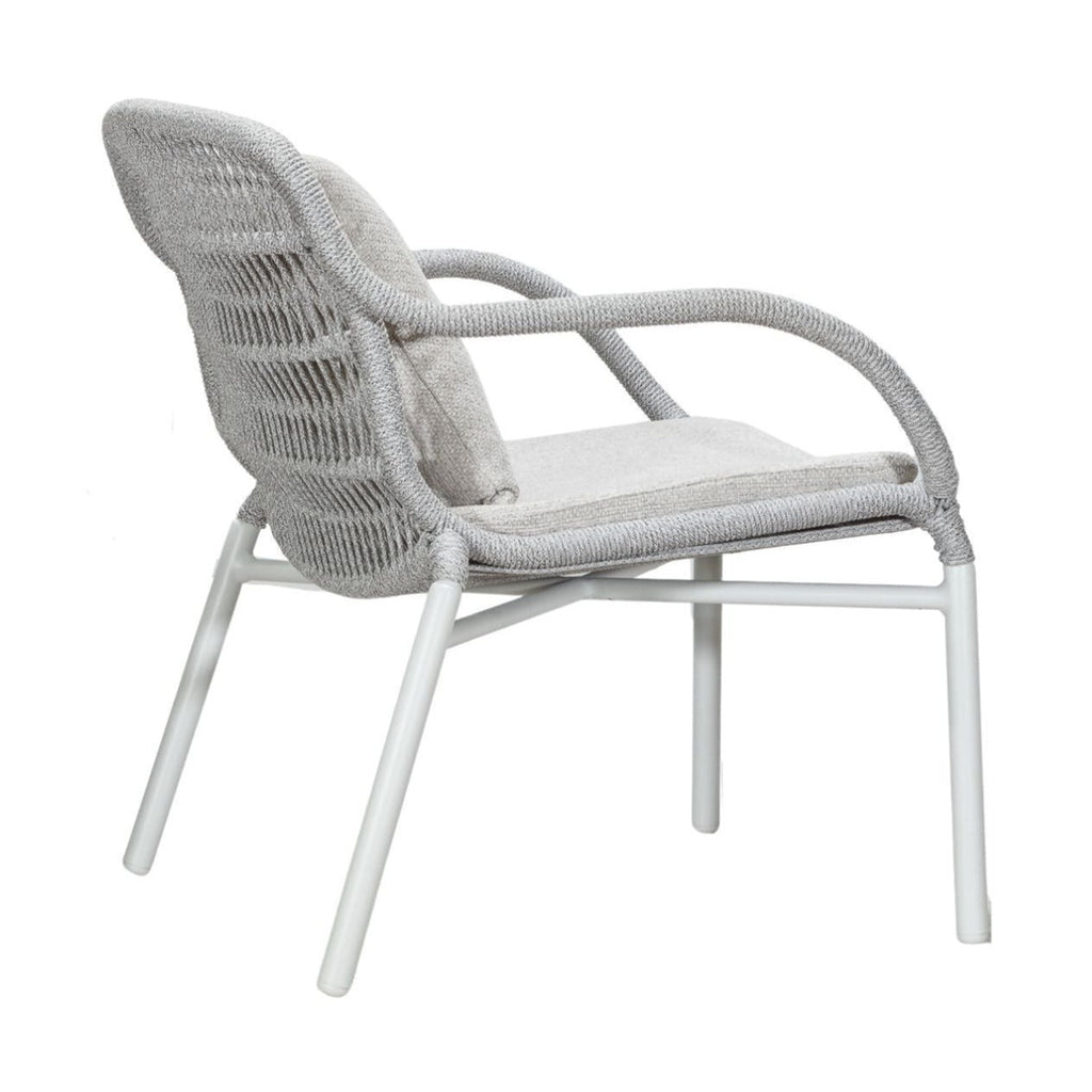 TIAH LOUNGE CHAIR | OUTDOORS | SILVER WHITE - Green Design Gallery