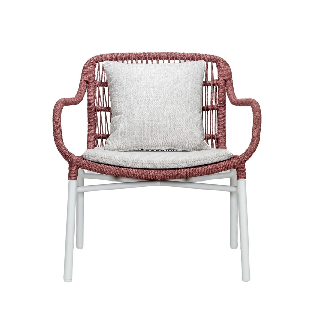 TIAH LOUNGE CHAIR | OUTDOORS | WHITE + BERRY - Green Design Gallery