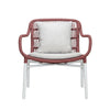 TIAH LOUNGE CHAIR | OUTDOORS | WHITE + BERRY - Green Design Gallery