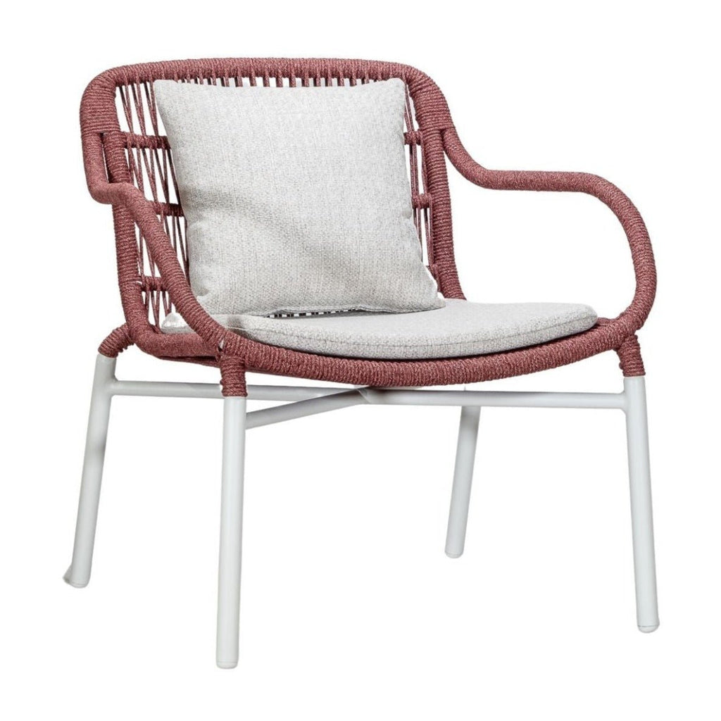 TIAH LOUNGE CHAIR | OUTDOORS | WHITE + BERRY - Green Design Gallery