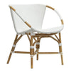 TIDE ARM DINING CHAIR | WHITE + NATURAL - Green Design Gallery