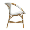 TIDE ARM DINING CHAIR | WHITE + NATURAL - Green Design Gallery
