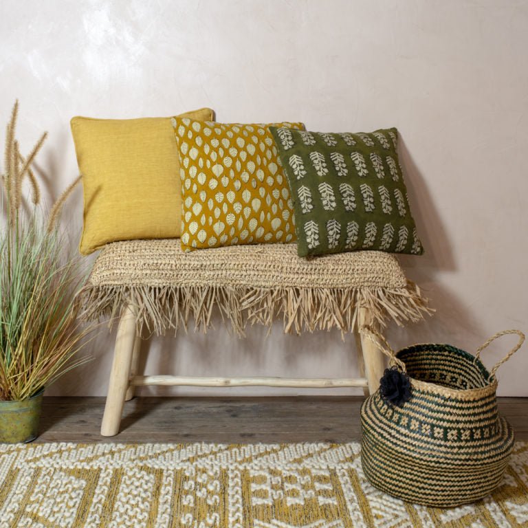 TILOS TEAK FRINGE BENCH | IN-OUTDOORS - Green Design Gallery