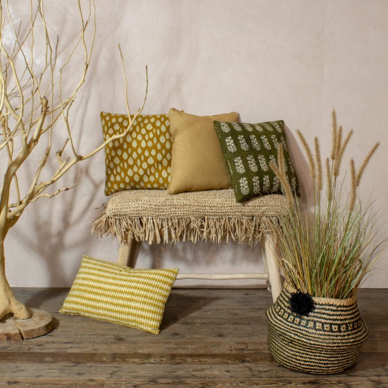 TILOS TEAK FRINGE BENCH | IN-OUTDOORS - Green Design Gallery