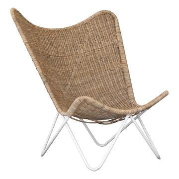 TOBBAGO BUTTERFLY CHAIR | NATURAL + WHITE - Green Design Gallery
