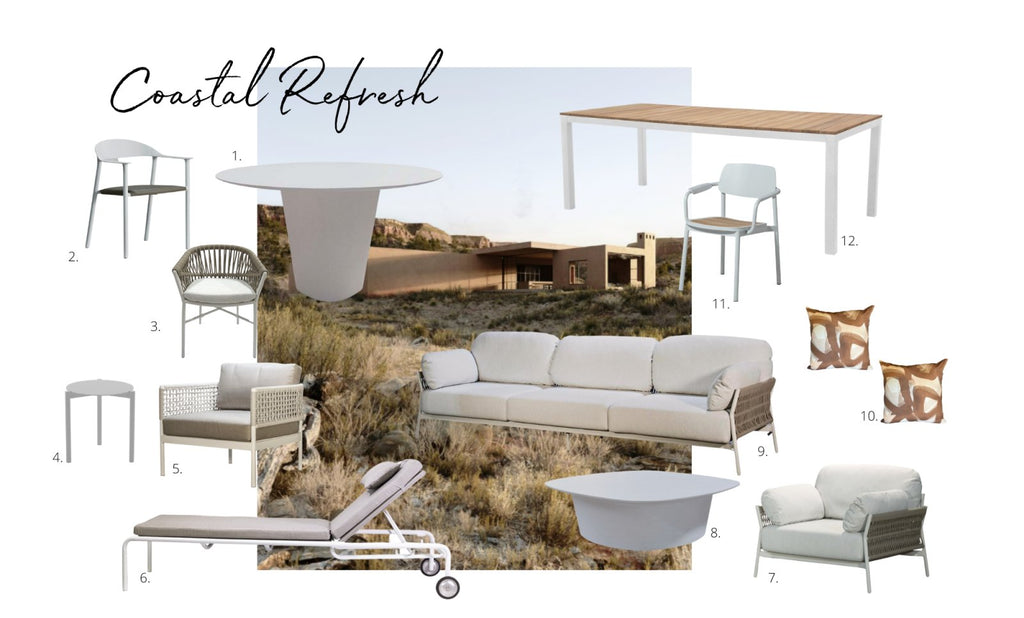 TORA COFFEE TABLE | WHITE | IN-OUTDOORS - Green Design Gallery