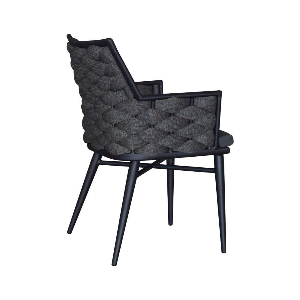 TORIN ARMCHAIR / CHARCOAL + COAL (INDOOR-OUTDOOR) - Green Design Gallery