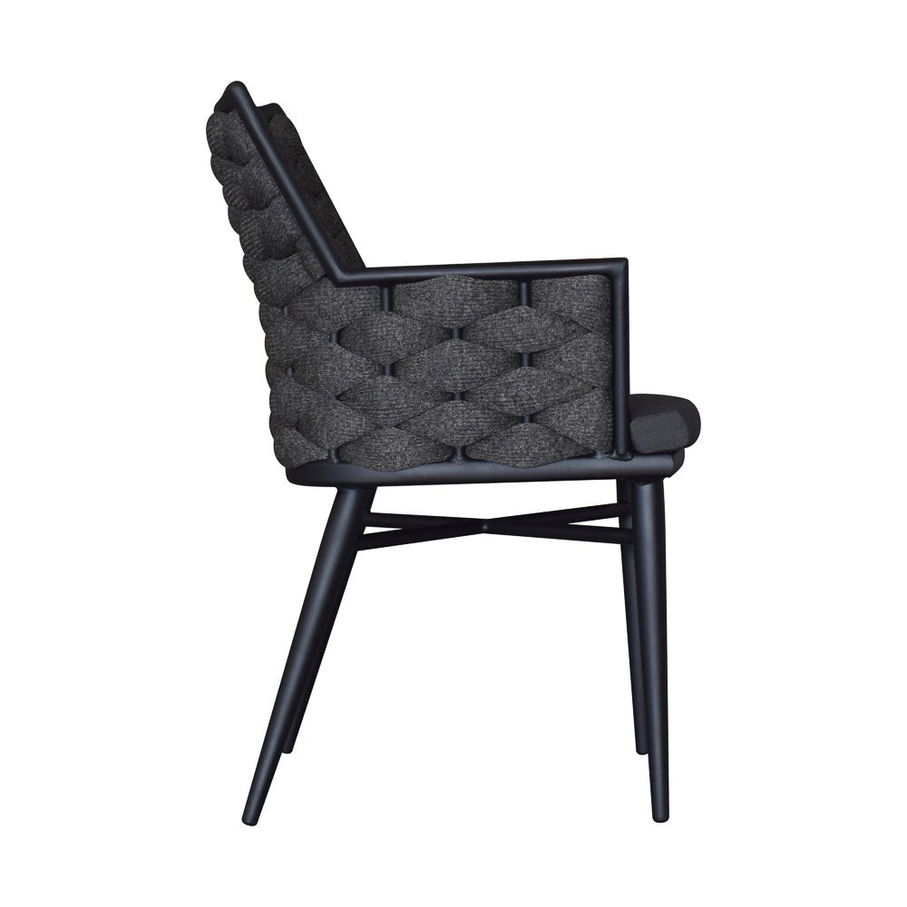 TORIN ARMCHAIR / CHARCOAL + COAL (INDOOR-OUTDOOR) - Green Design Gallery