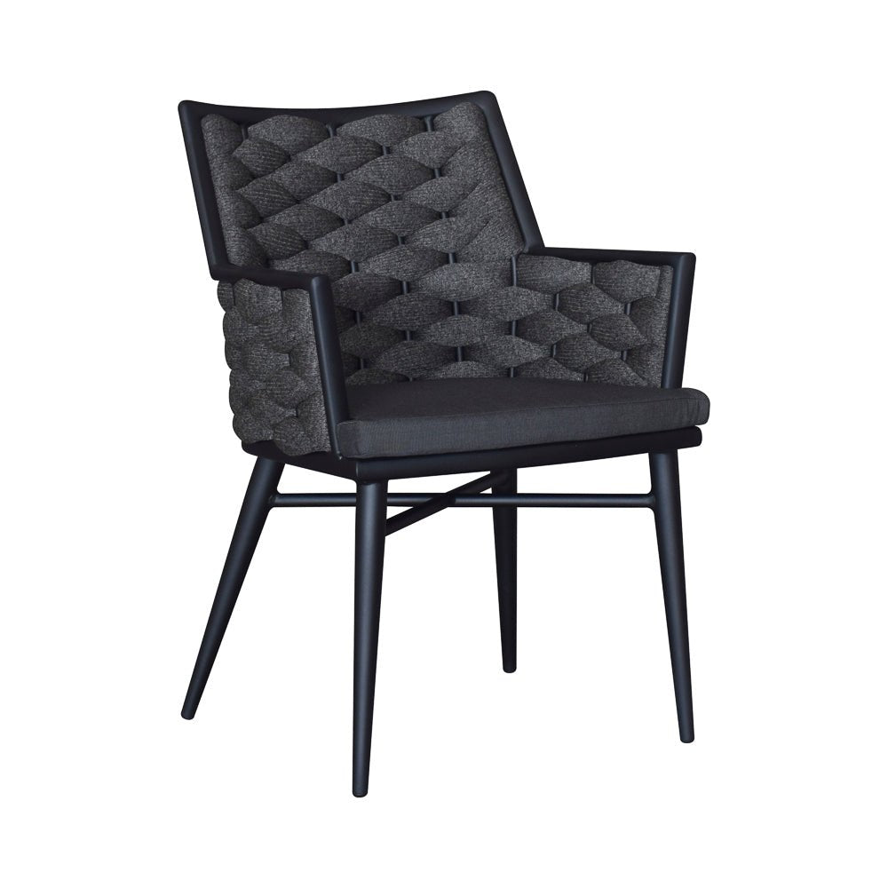 TORIN ARMCHAIR / CHARCOAL + COAL (INDOOR-OUTDOOR) - Green Design Gallery