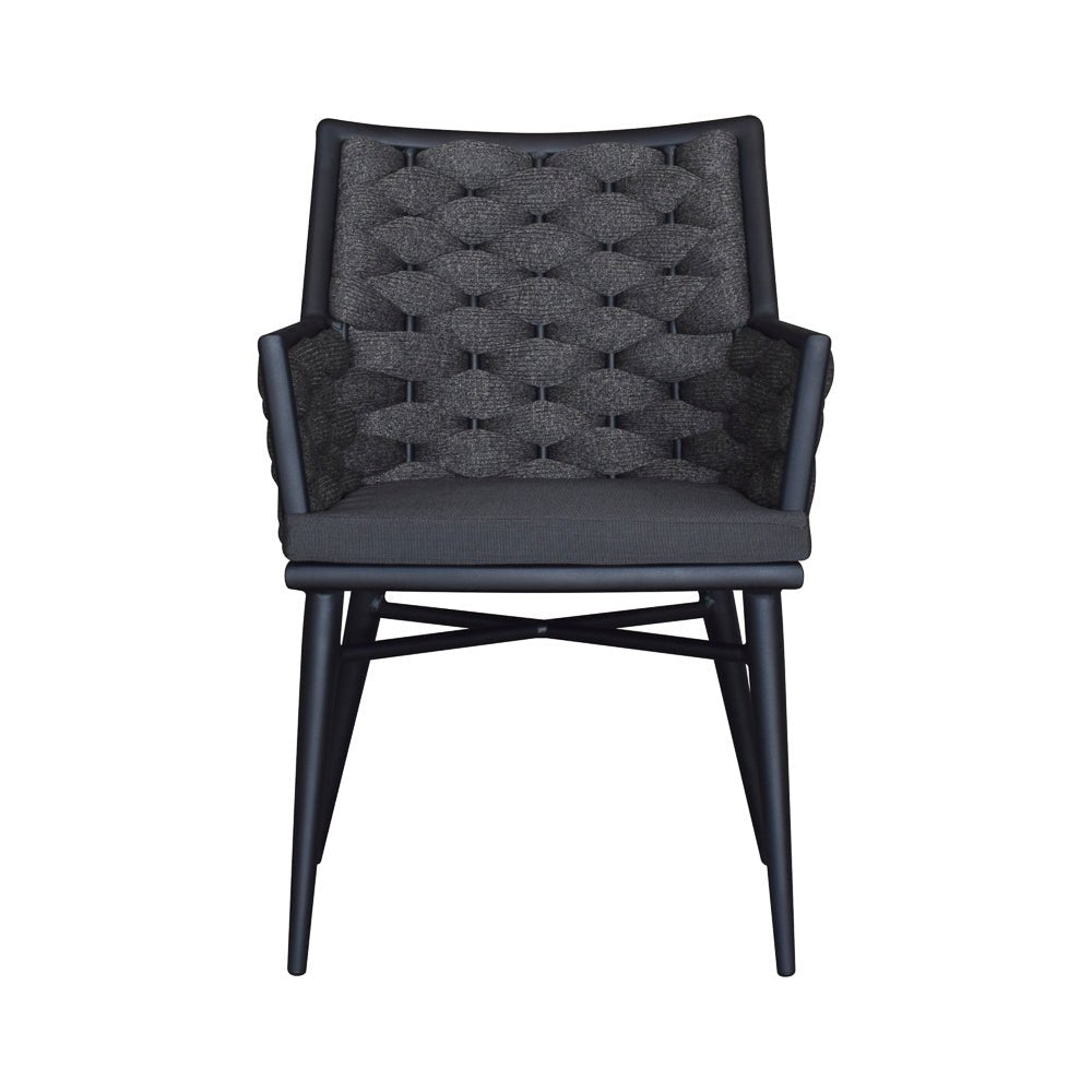 TORIN ARMCHAIR / CHARCOAL + COAL (INDOOR-OUTDOOR) - Green Design Gallery