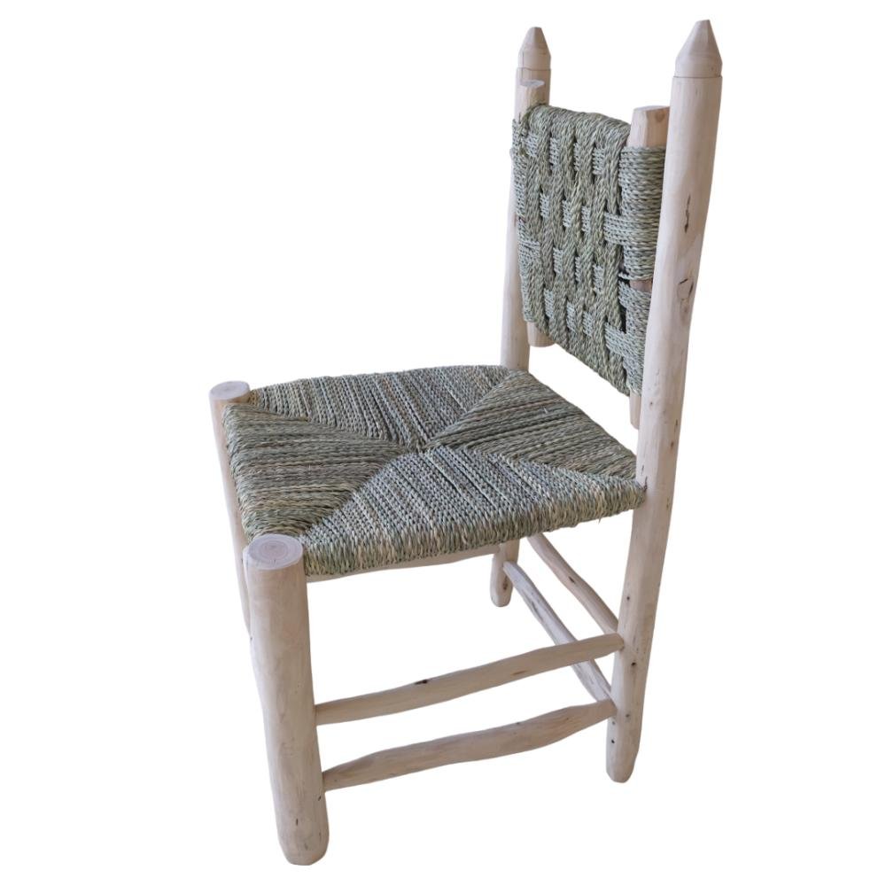 TRADITIONAL MOROCCAN CHAIR | PALM LEAVES + EUCALYPTUS WOOD - Green Design Gallery
