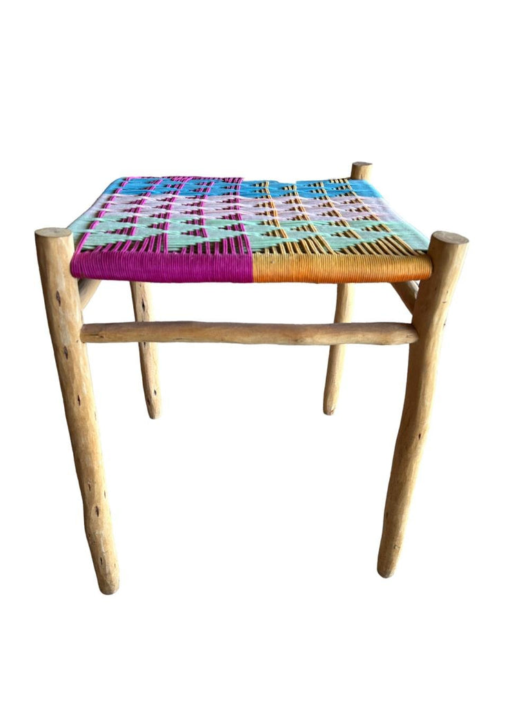 TRADITIONAL MOROCCAN SIDE TABLE + STOOL | MULTI - Green Design Gallery