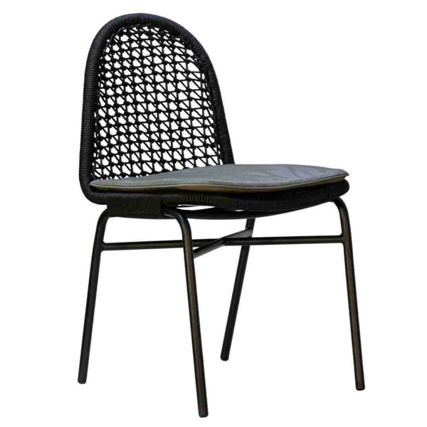 TROPICS DINING CHAIR | BLACK-GREY | IN-OUTDOORS - Green Design Gallery