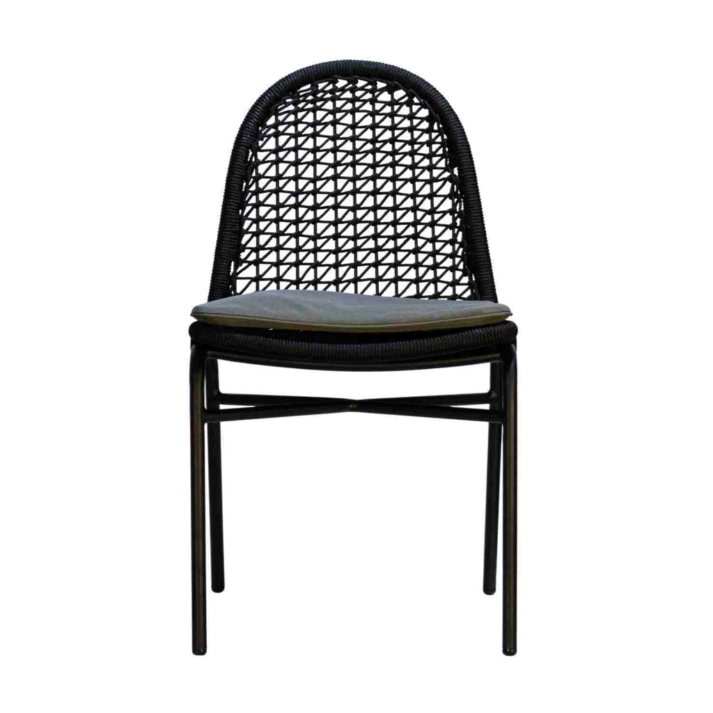 TROPICS DINING CHAIR | BLACK-GREY | IN-OUTDOORS - Green Design Gallery