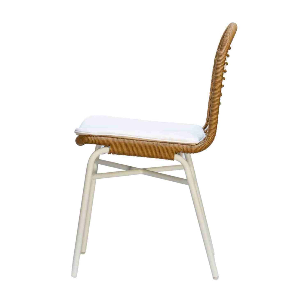 TROPICS DINING CHAIR | WHITE-NATURAL | IN-OUTDOORS - Green Design Gallery