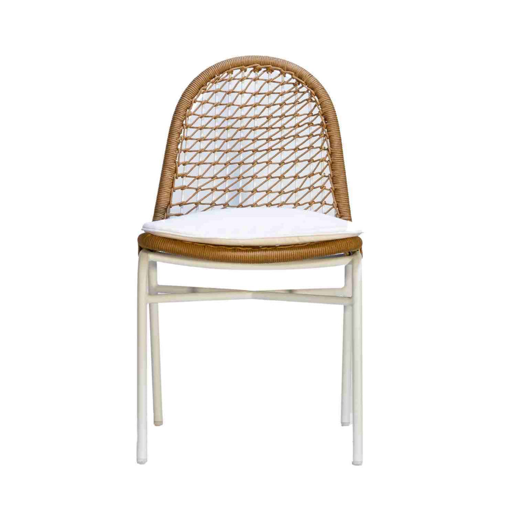 TROPICS DINING CHAIR | WHITE-NATURAL | IN-OUTDOORS - Green Design Gallery