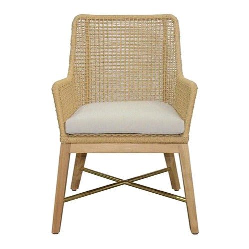 TSWALU ARMCHAIR / DANISH CORD + TEAK - Green Design Gallery