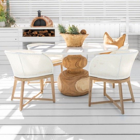 TULA DINING CHAIR | WHITE | IN-OUTDOORS - Green Design Gallery