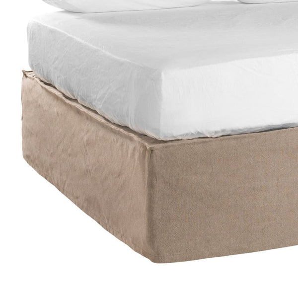 TULALA BED | 2 SIZES | REMOVABLE LINEN SLIPCOVER | OATMEAL - Green Design Gallery