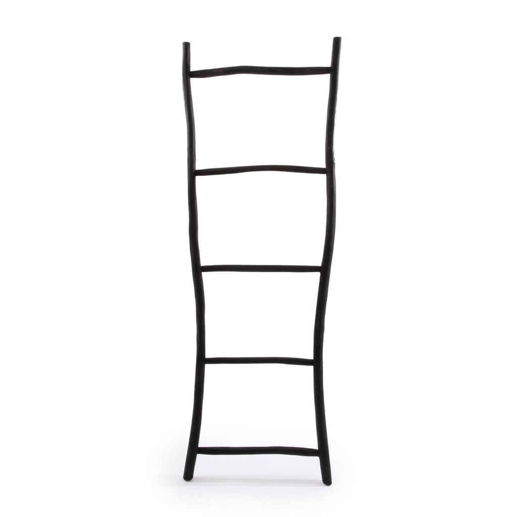 TULUM TEAK LADDER | BLACK - Green Design Gallery