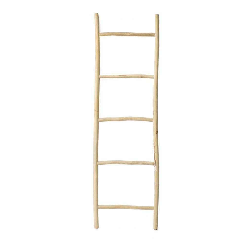 TULUM TEAK LADDER | NATURAL - Green Design Gallery