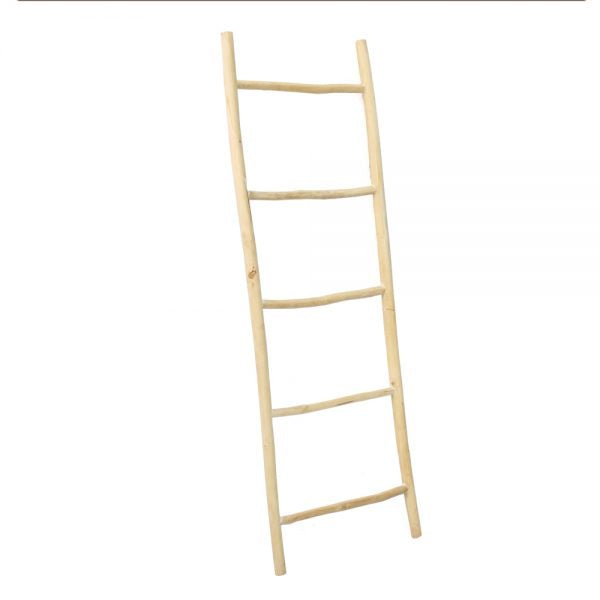 TULUM TEAK LADDER | NATURAL - Green Design Gallery