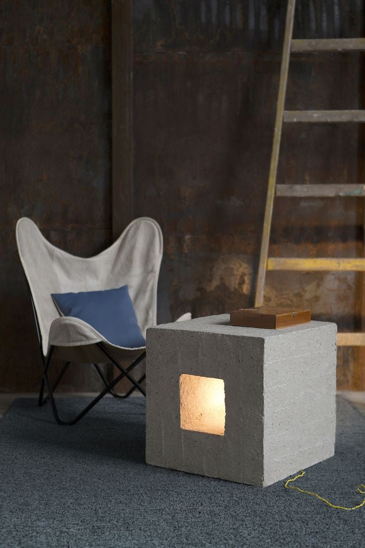 Tumba Illuminated Stool - Side Table / REPAPER - Green Design Gallery