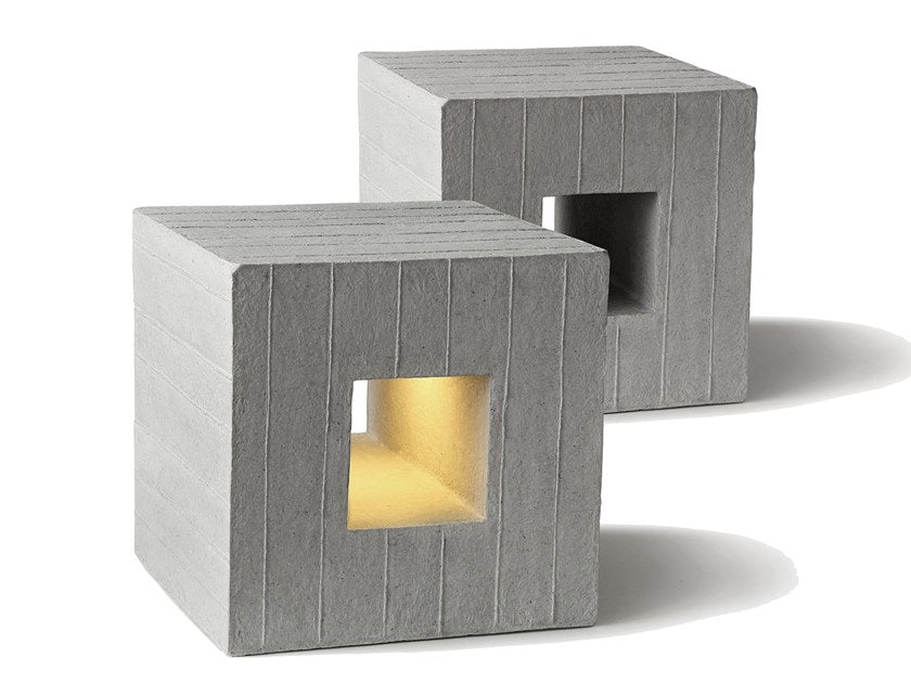 Tumba Illuminated Stool - Side Table / REPAPER - Green Design Gallery