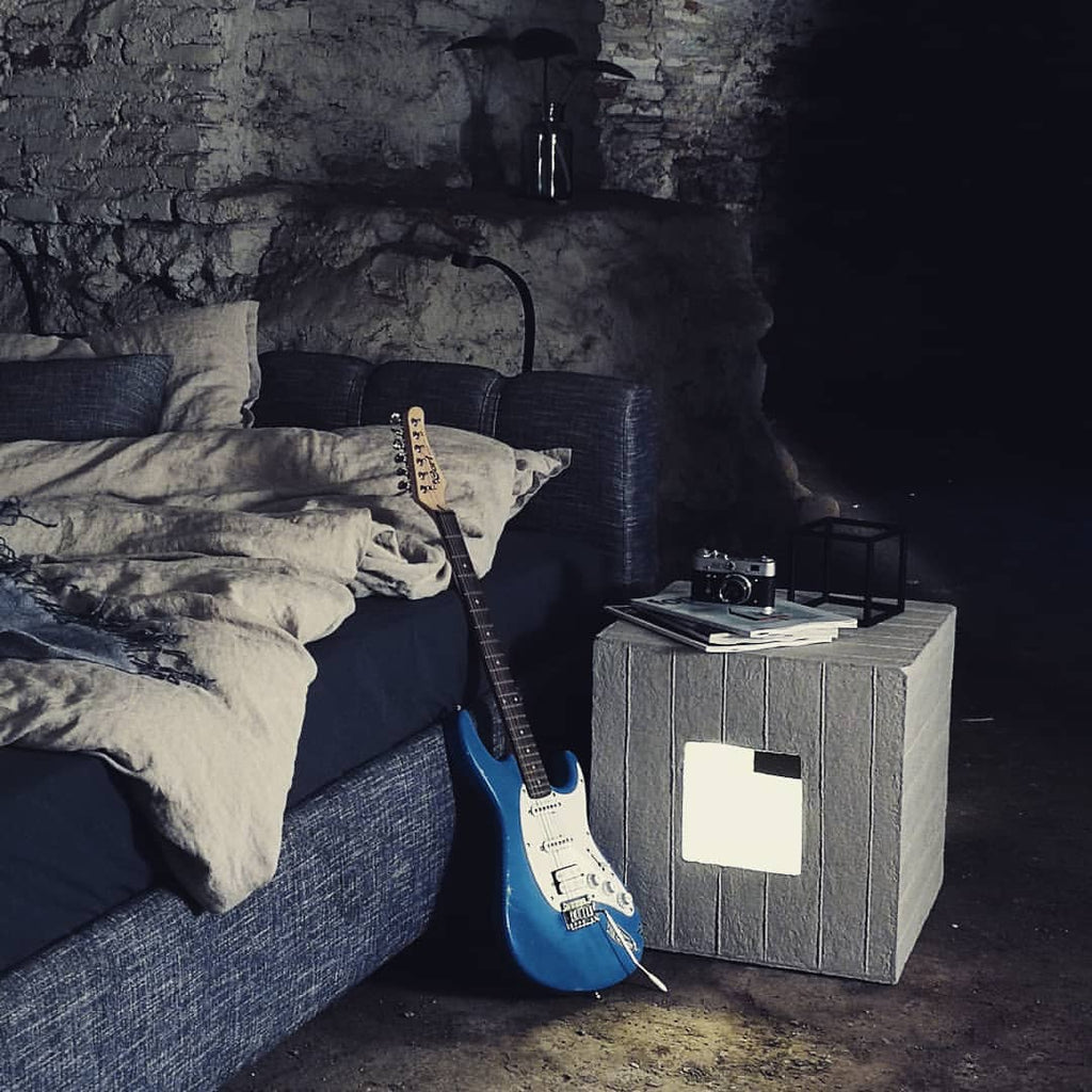 Tumba Illuminated Stool - Side Table / REPAPER - Green Design Gallery