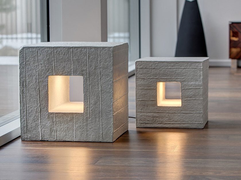 Tumba Illuminated Stool - Side Table / REPAPER - Green Design Gallery