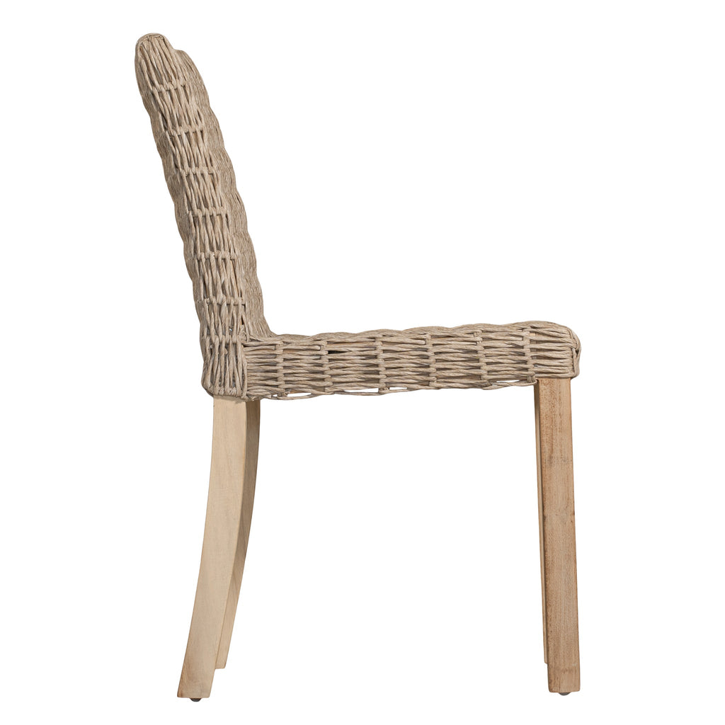 TUVULU OUTDOOR DINING CHAIR | NATURAL - Green Design Gallery