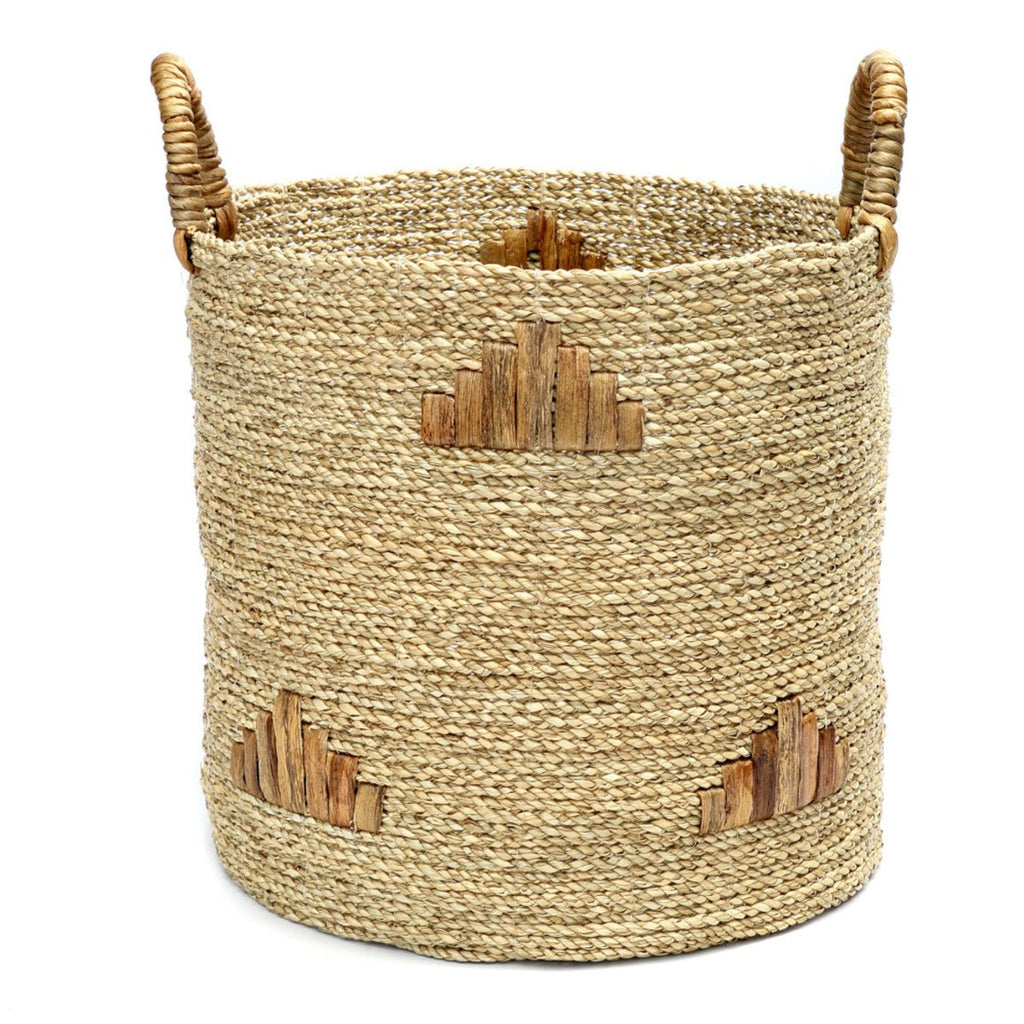 TWIGGY GRAPHIC BASKETS (SET OF 3) / NATURAL - Green Design Gallery