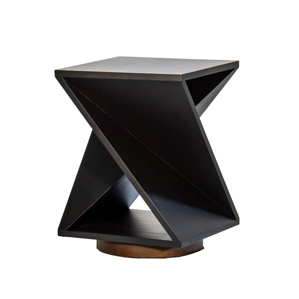 TWIST SIDE TABLE | BLACK - Green Design Gallery