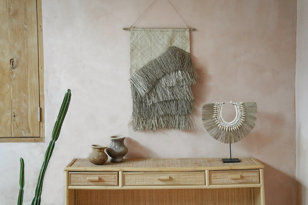 UBUD BAMBOO WALL TAPESTRY | NATURAL - Green Design Gallery