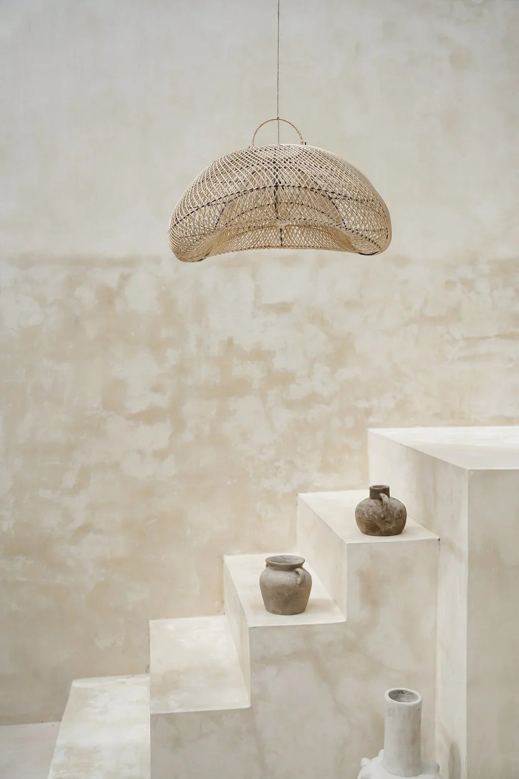 UDARA PENDANT SHADE | NATURAL RATTAN | LARGE - Green Design Gallery