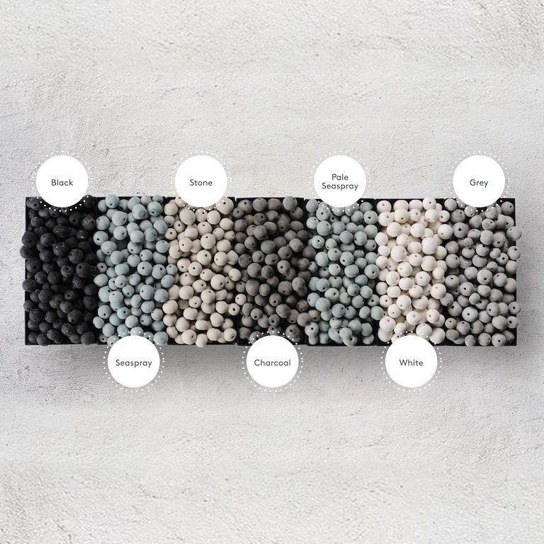 VALENTINE HANDMADE CLAY BEADED CHANDELIER | WALL SCONCE | WHITE - Green Design Gallery