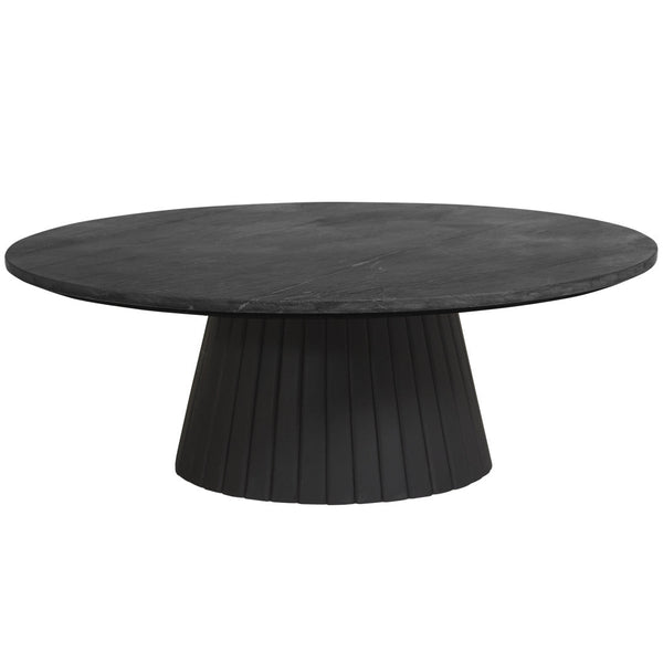 VAULT COFFEE TABLE | BLACK ACACIA +MARBLE - Green Design Gallery