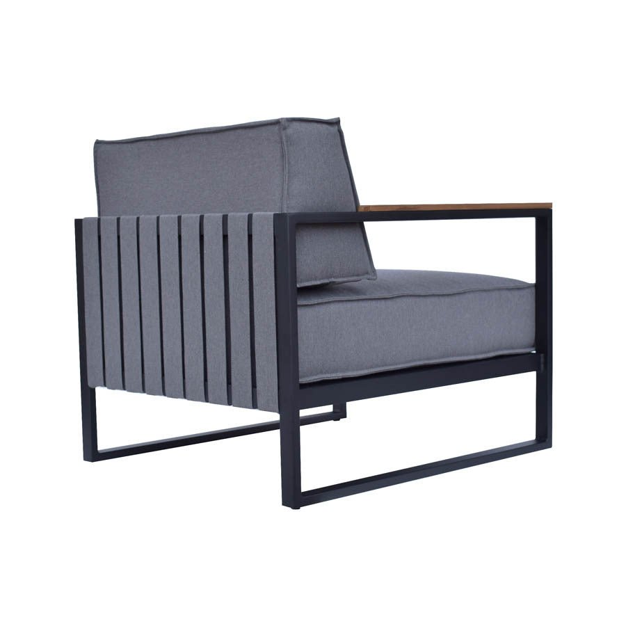 VELA LOUNGE CHAIR / BLACK (INDOOR-OUTDOOR) - Green Design Gallery